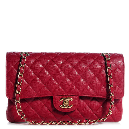 Chanel Caviar Medium Double Flap Red 1 of 9