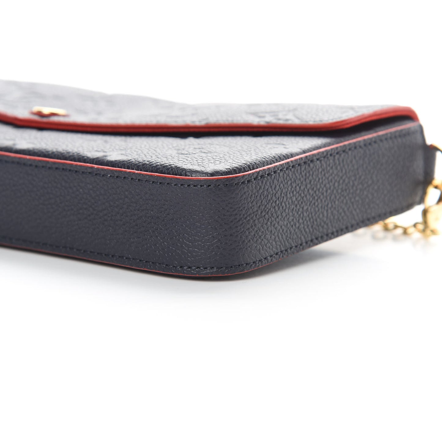Empreinte Pochette Felicie Chain Wallet Marine Rouge