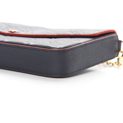 Louis Vuitton Empreinte Pochette Felicie Chain Wallet Marine Rouge 12 of 12
