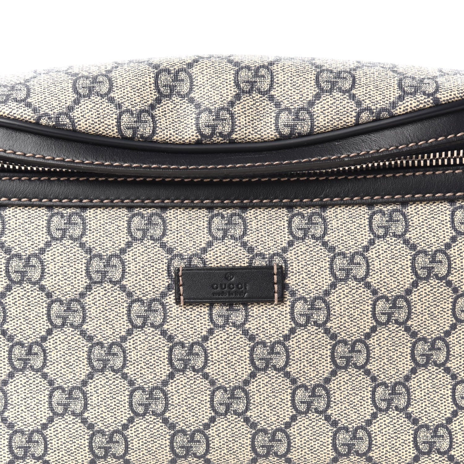 Gucci GG Supreme Monogram Belt Bag Navy 10 of 10