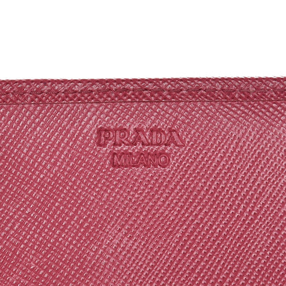 Prada Saffiano Bow Continental Wallet Peonia 6 of 15