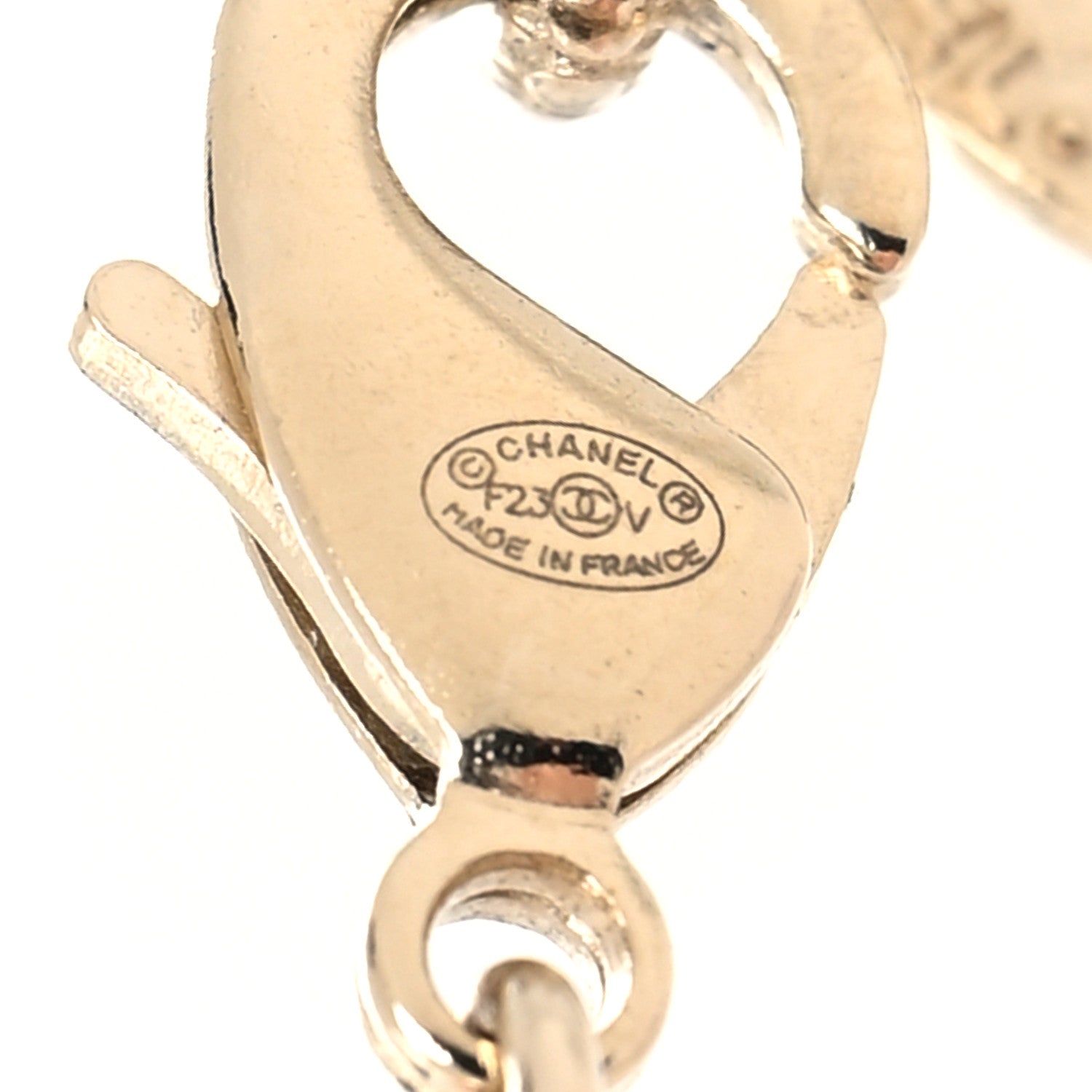 Chanel Pearl CC 100th Anniversary Necklace Light Gold 3 of 3