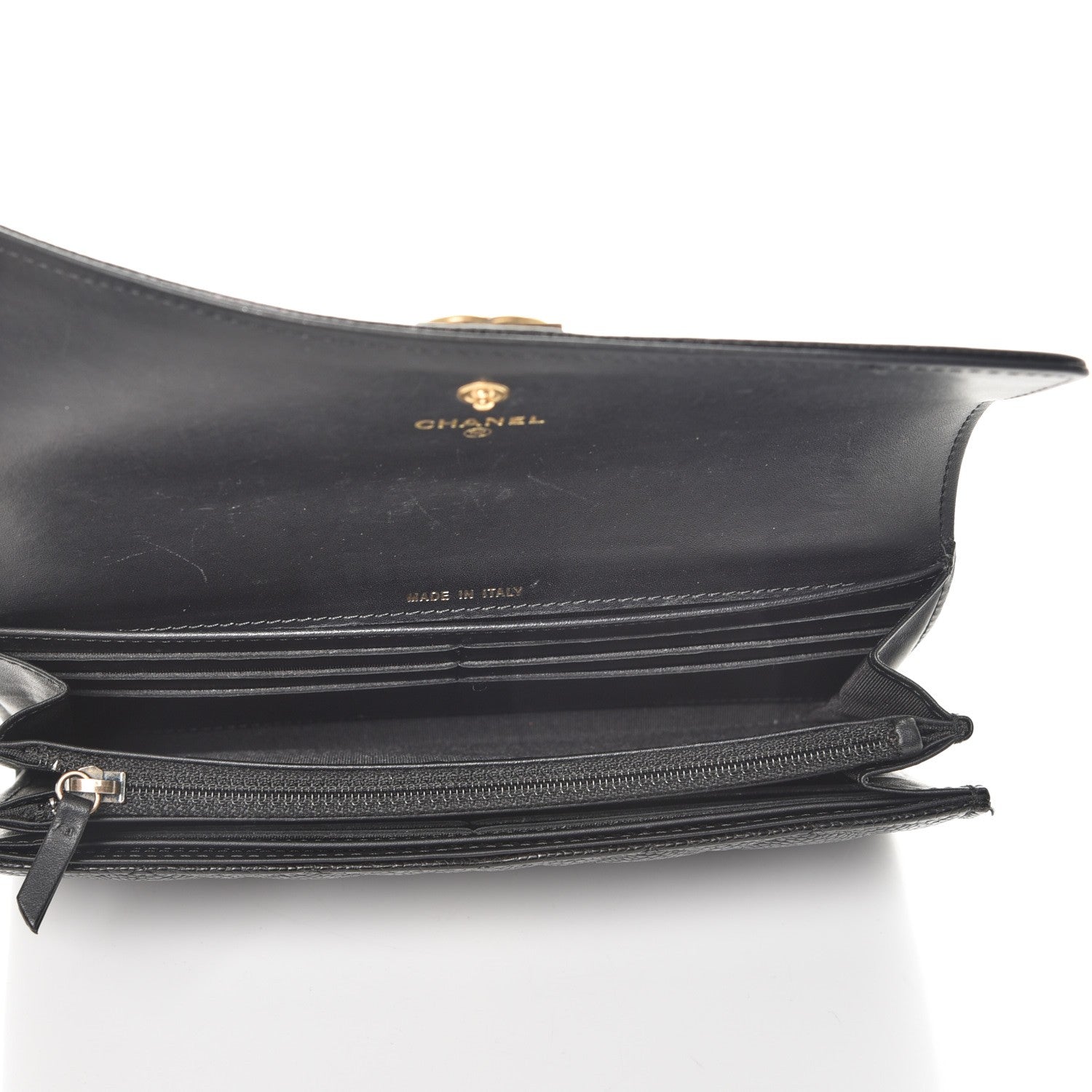 Chanel Caviar Quilted Boy Flap Wallet Black 5 of 12