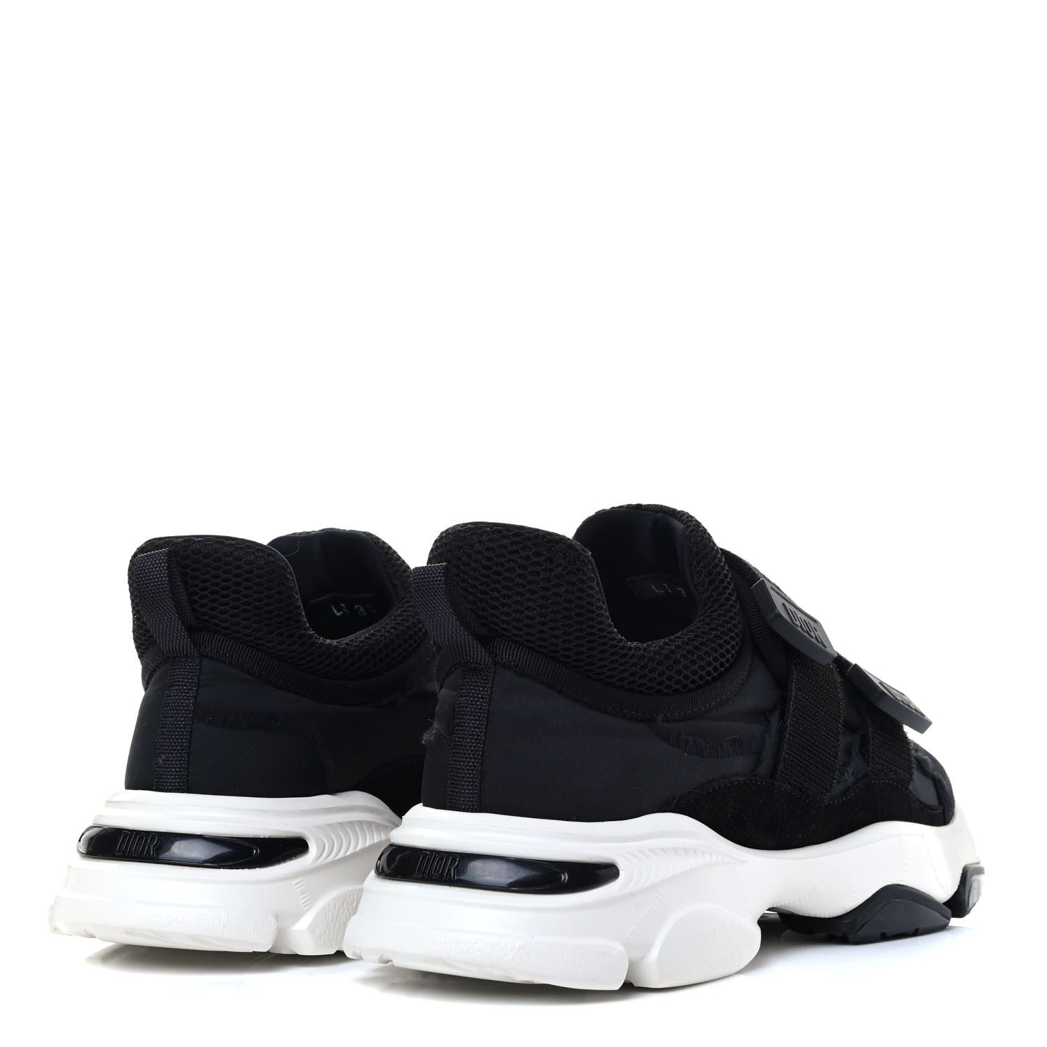 Christian Dior Technical Fabric Nylon Camouflage Womens D-Wander Sneakers 35 Black 3 of 7