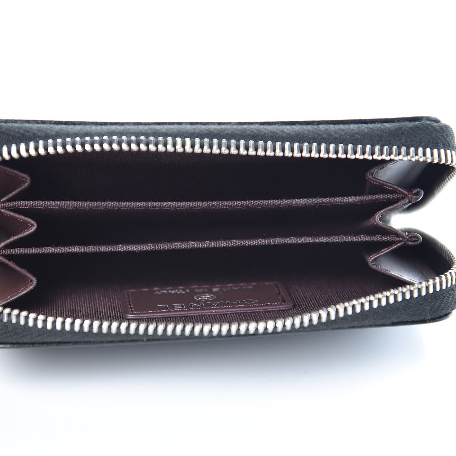 Chanel Grained Calfskin Neo Executive Zip Coin Purse Black 5 of 9