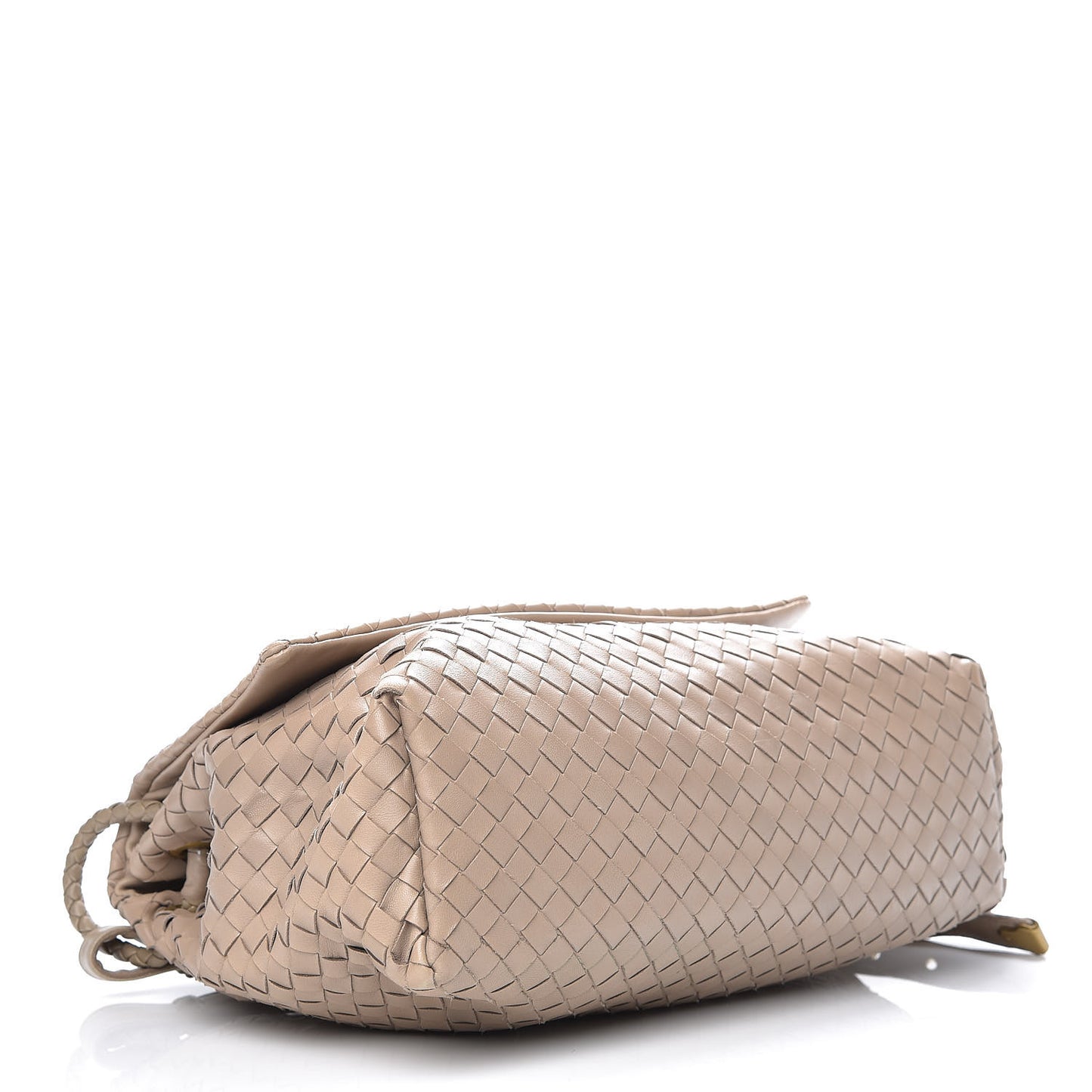 Nappa Intrecciato Flap Shoulder Bag Limo