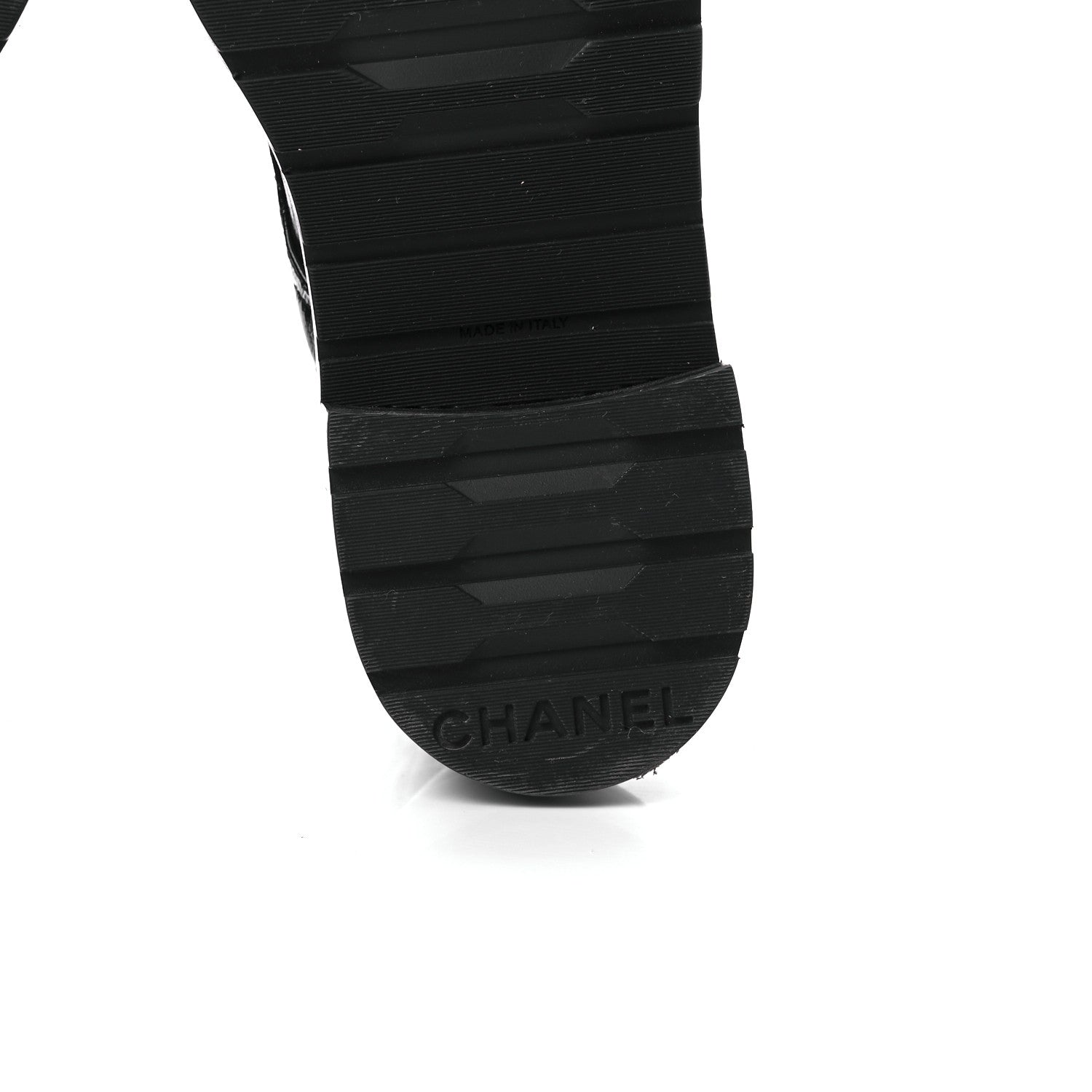 Chanel Shiny Lambskin Quilted Lace Up Combat Boots 40 Black 8 of 11