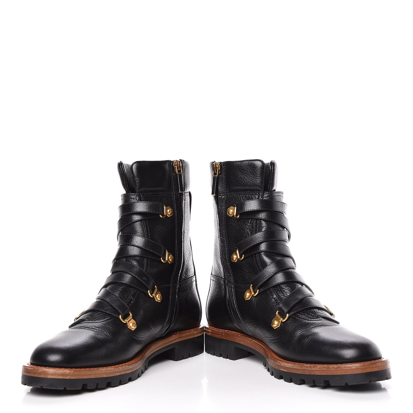 Shiny Calfskin Wildior Low Boot 38 Black