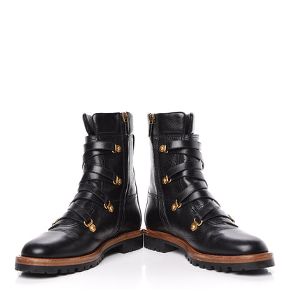 Christian Dior Shiny Calfskin Wildior Low Boot 38 Black 5 of 15