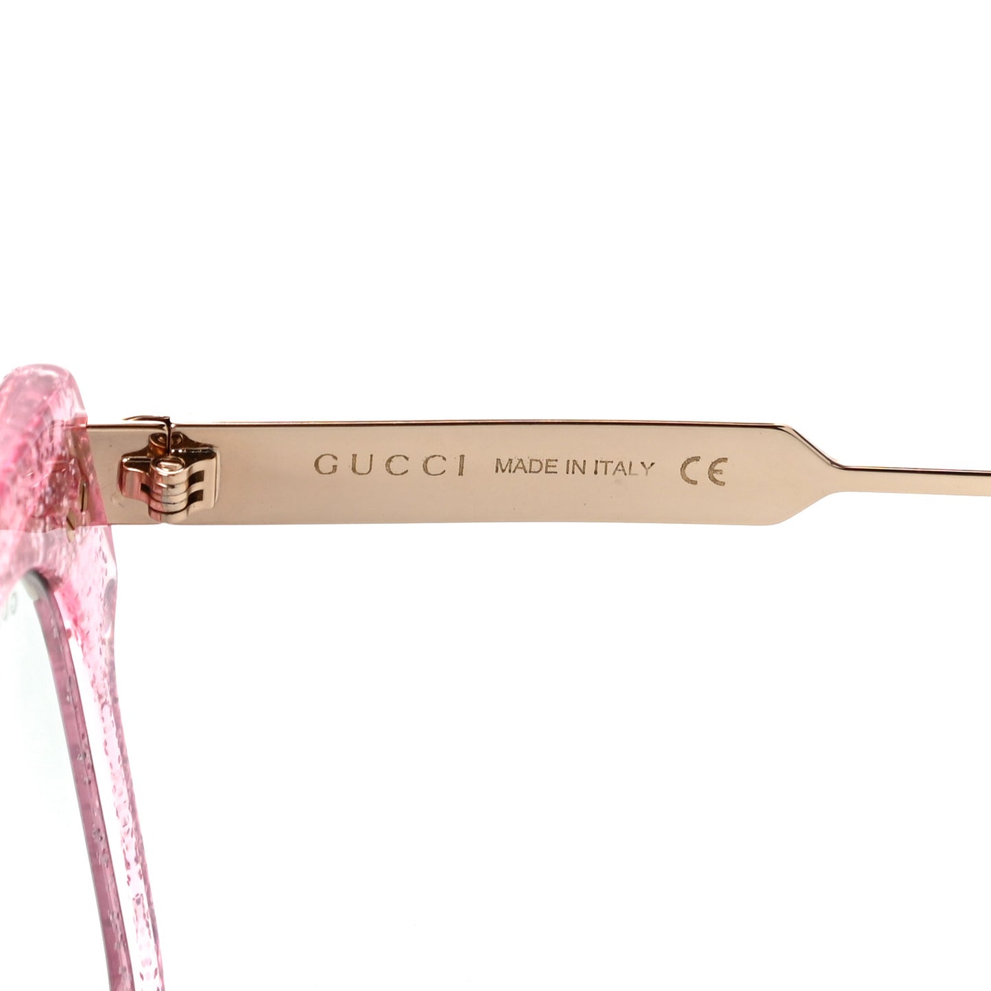 Acetate Square Frame Web Glitter GG0281S Sunglasses Pink