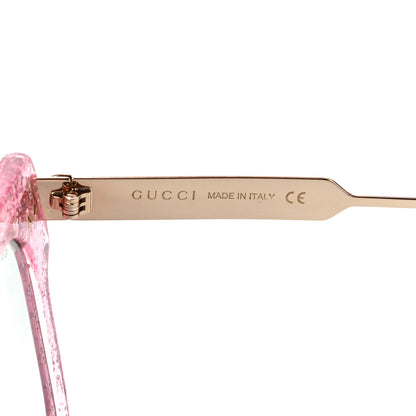 Gucci Acetate Square Frame Web Glitter GG0281S Sunglasses Pink 5 of 7