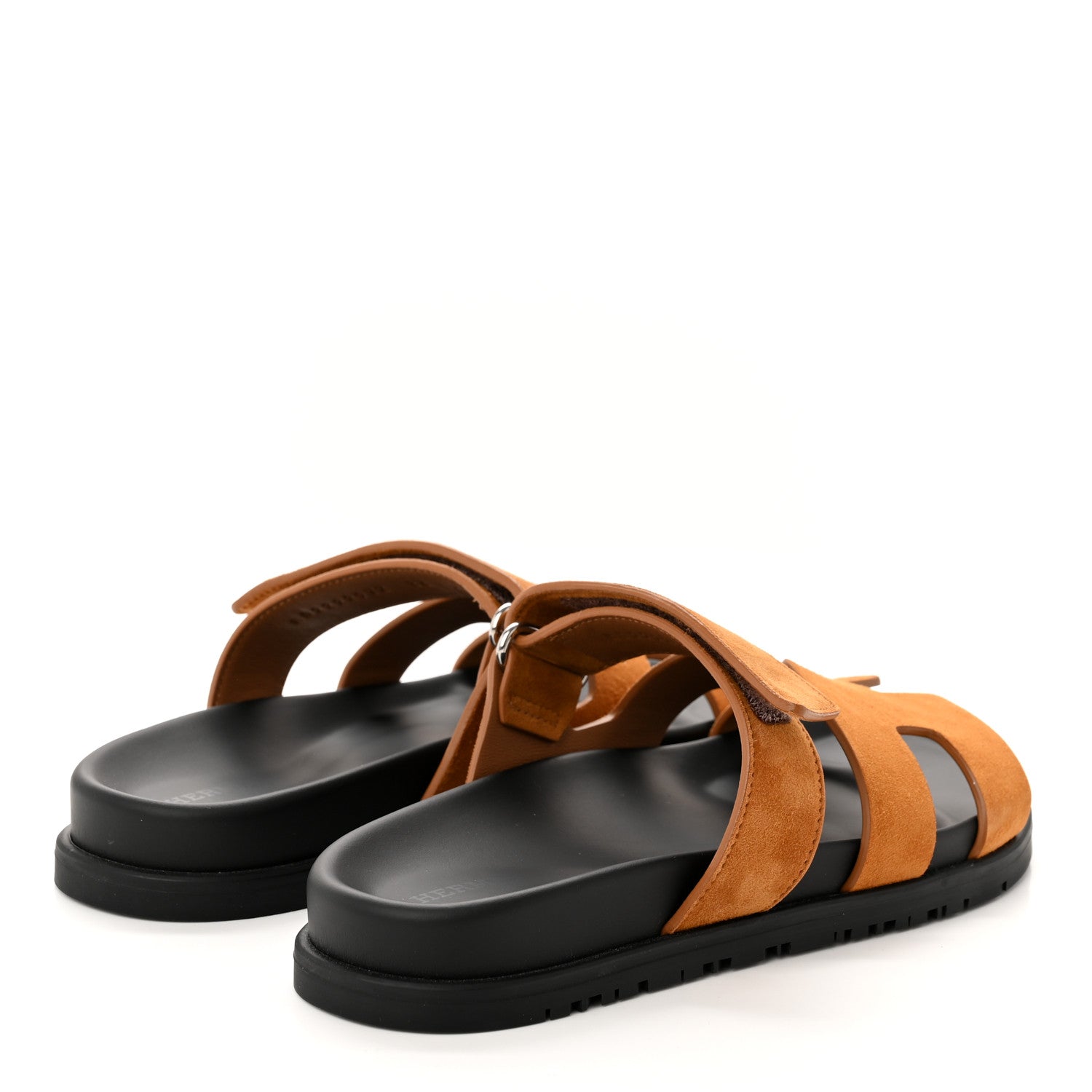 Hermes Suede Goatskin Womens Chypre Sandals 36 Naturel 4 of 9