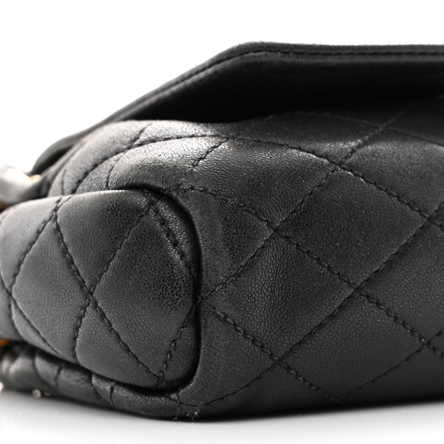 Saint Laurent Lambskin Quilted Monogram Mini Nolita Black 9 of 16