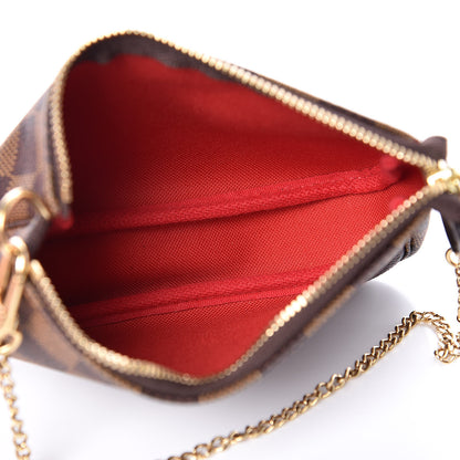 Louis Vuitton Damier Ebene Mini Pochette Accessories 5 of 8