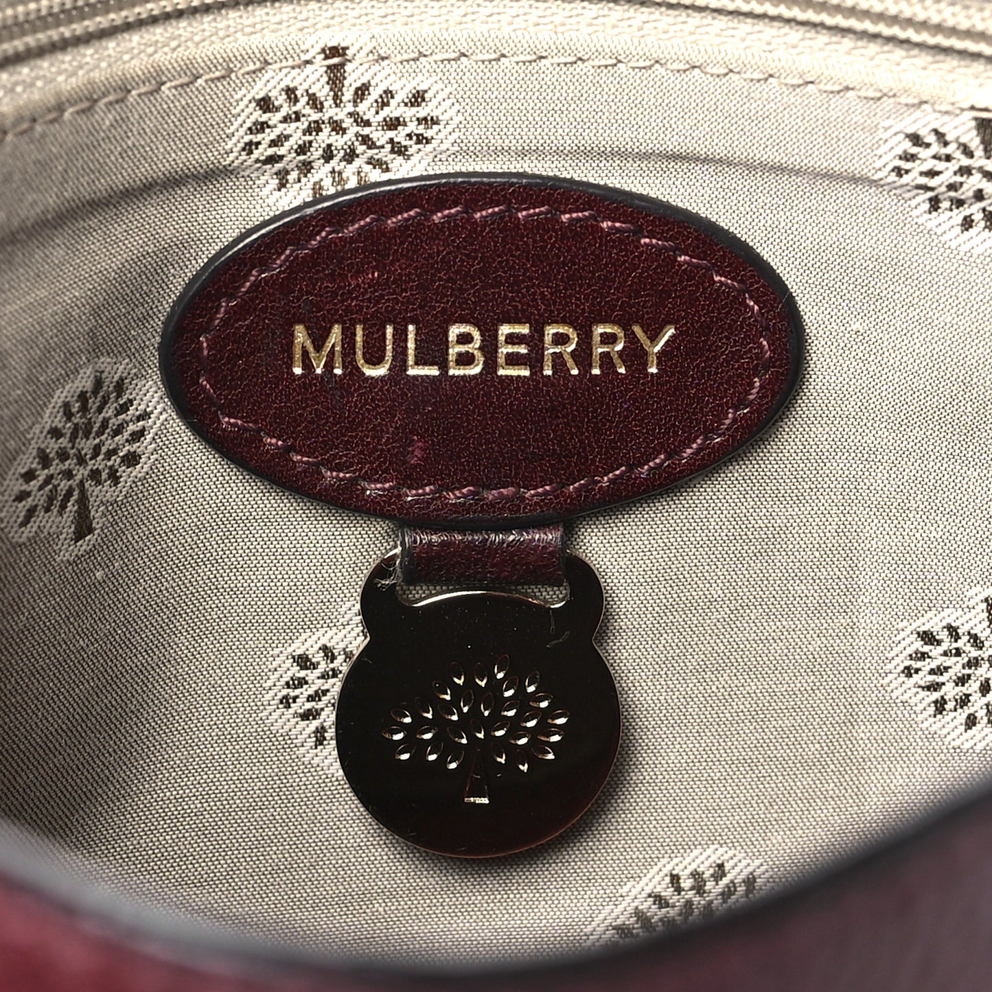 Small Classic Grain Calfskin Small Lily Flap Oxblood