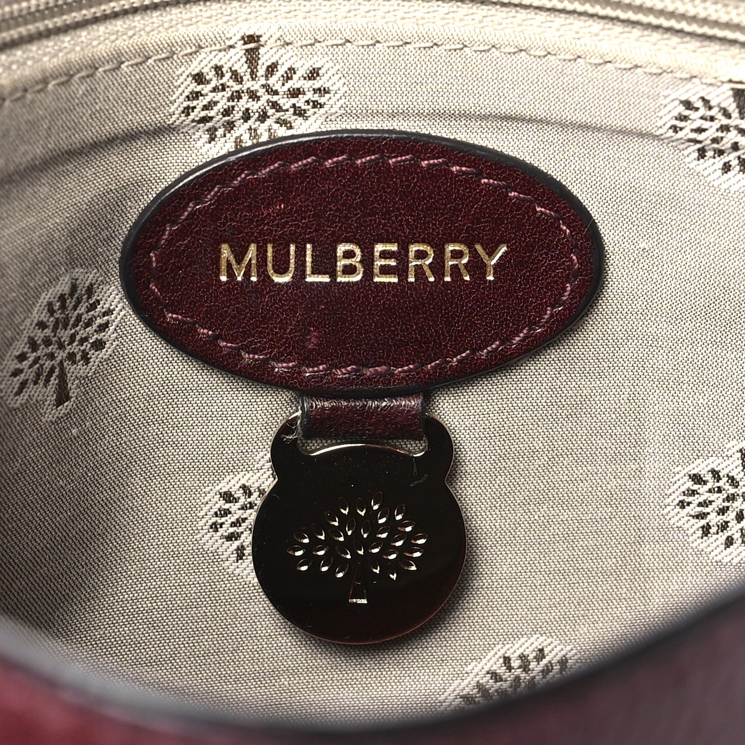 Mulberry Small Classic Grain Calfskin Small Lily Flap Oxblood 6 of 13
