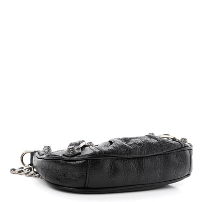 Balenciaga Agneau Arena Le Cagole Mini Purse With Chain Black 4 of 9