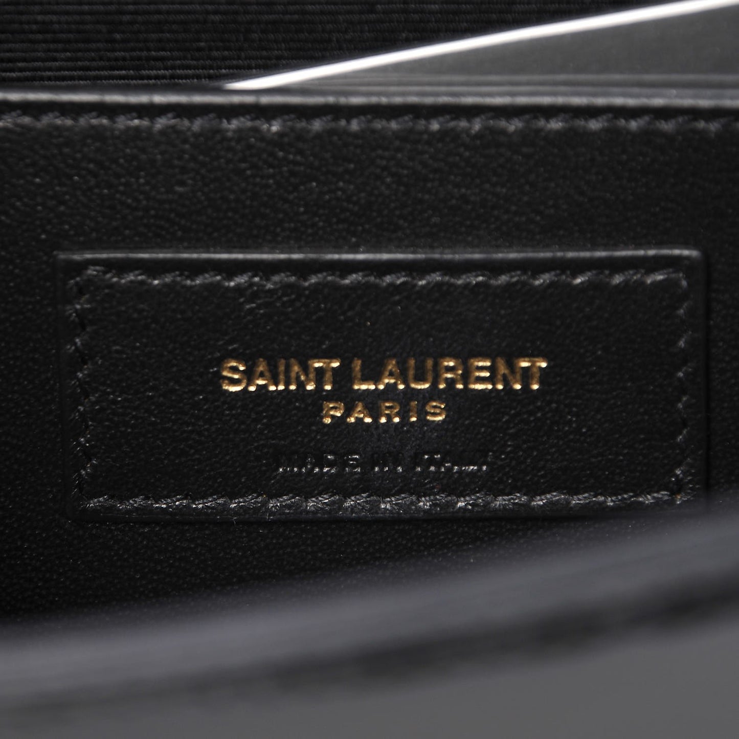 Patent Small Monogram Kate Satchel Black