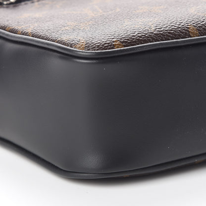 Louis Vuitton Monogram Macassar Kasai Clutch Black 7 of 8