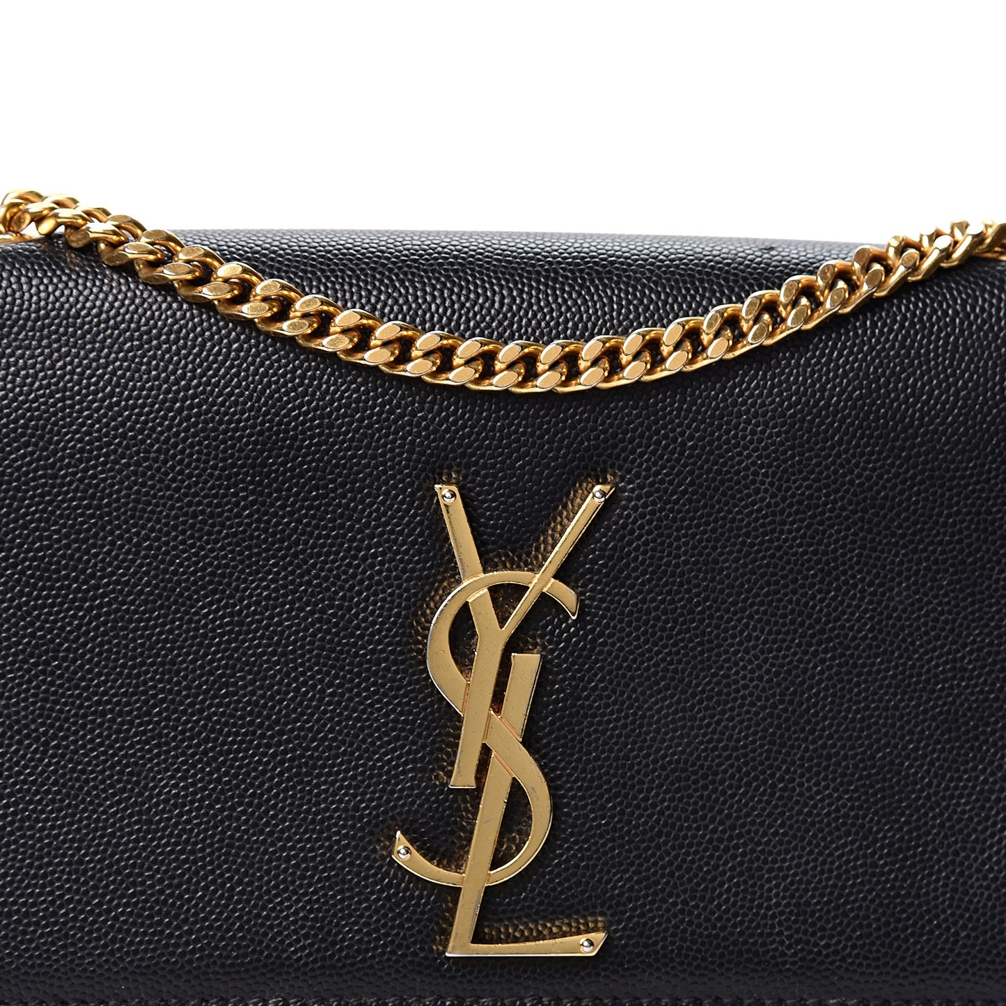Grain De Poudre Small Monogram Kate Satchel Black