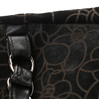 Chanel Suede Camellia Bowler Black 11 of 11