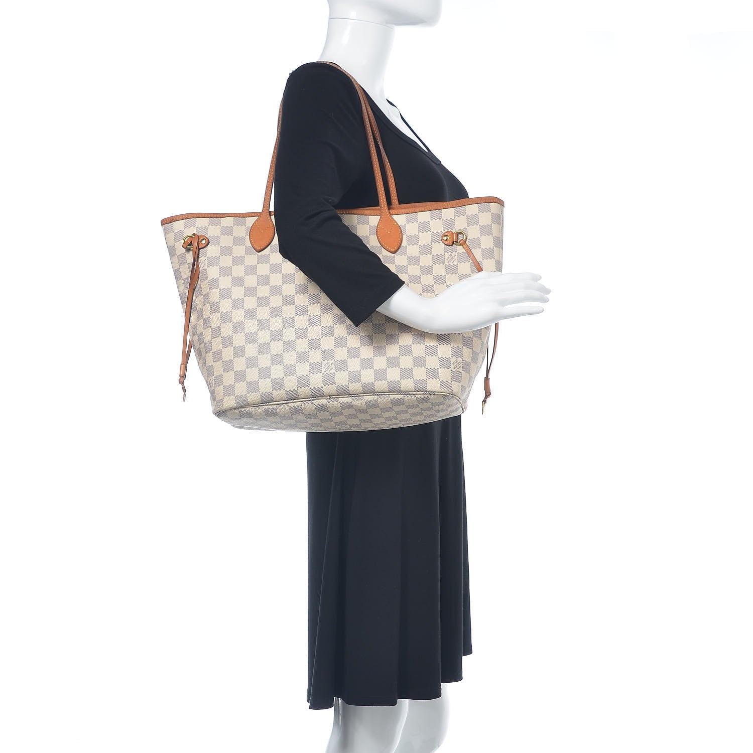 Louis Vuitton Damier Azur Neo Neverfull MM Rose Ballerine 2 of 21