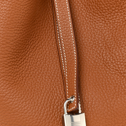 Hermes Taurillon Clemence Picotin Lock 22 MM Gold 6 of 9
