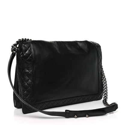 Chanel Calfskin Enchained XL Boy Flap Black 2 of 13