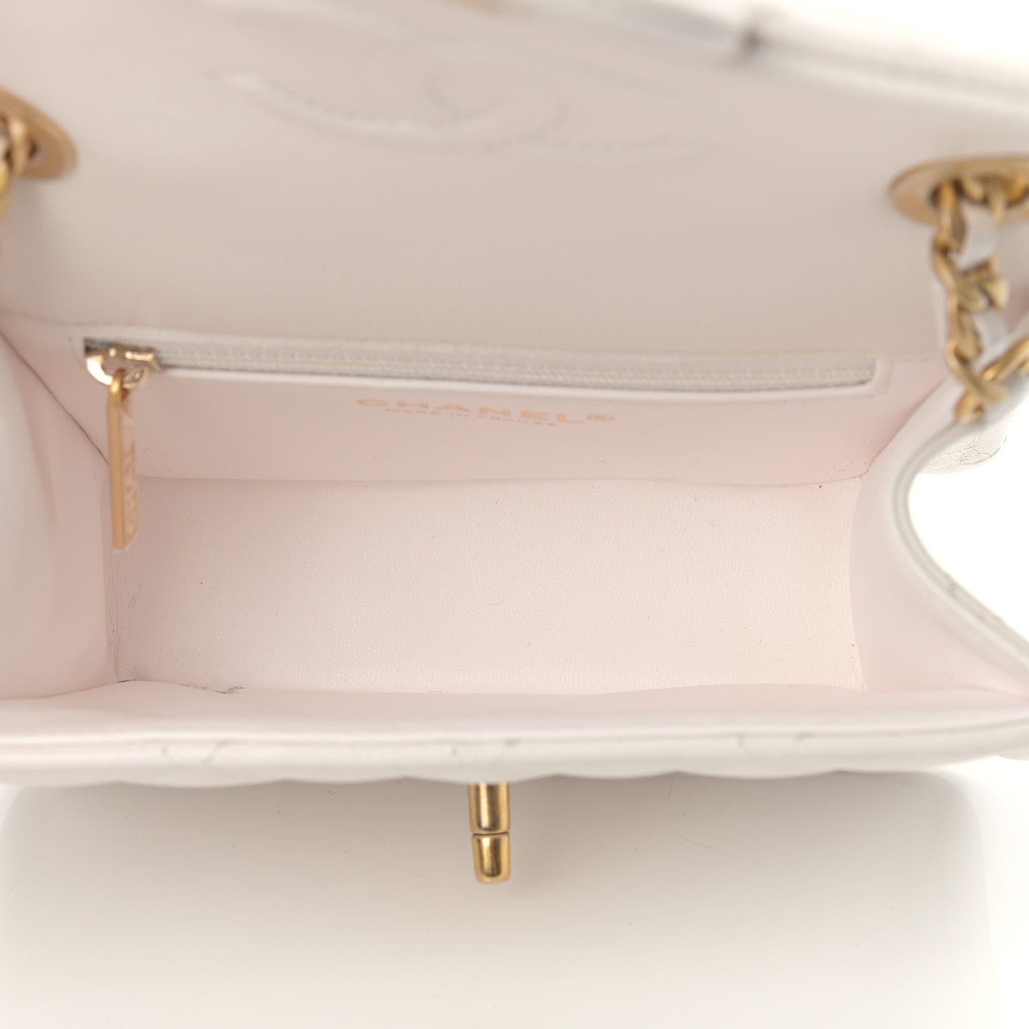 Chanel Caviar Quilted Mini Sweet Classic Flap White 4 of 10