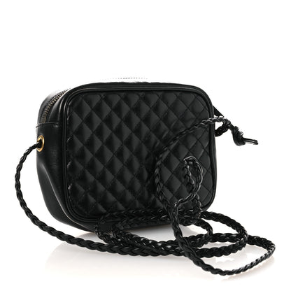 Gucci Calfskin Trapuntata Web Mini GG Shoulder Bag Black 3 of 10