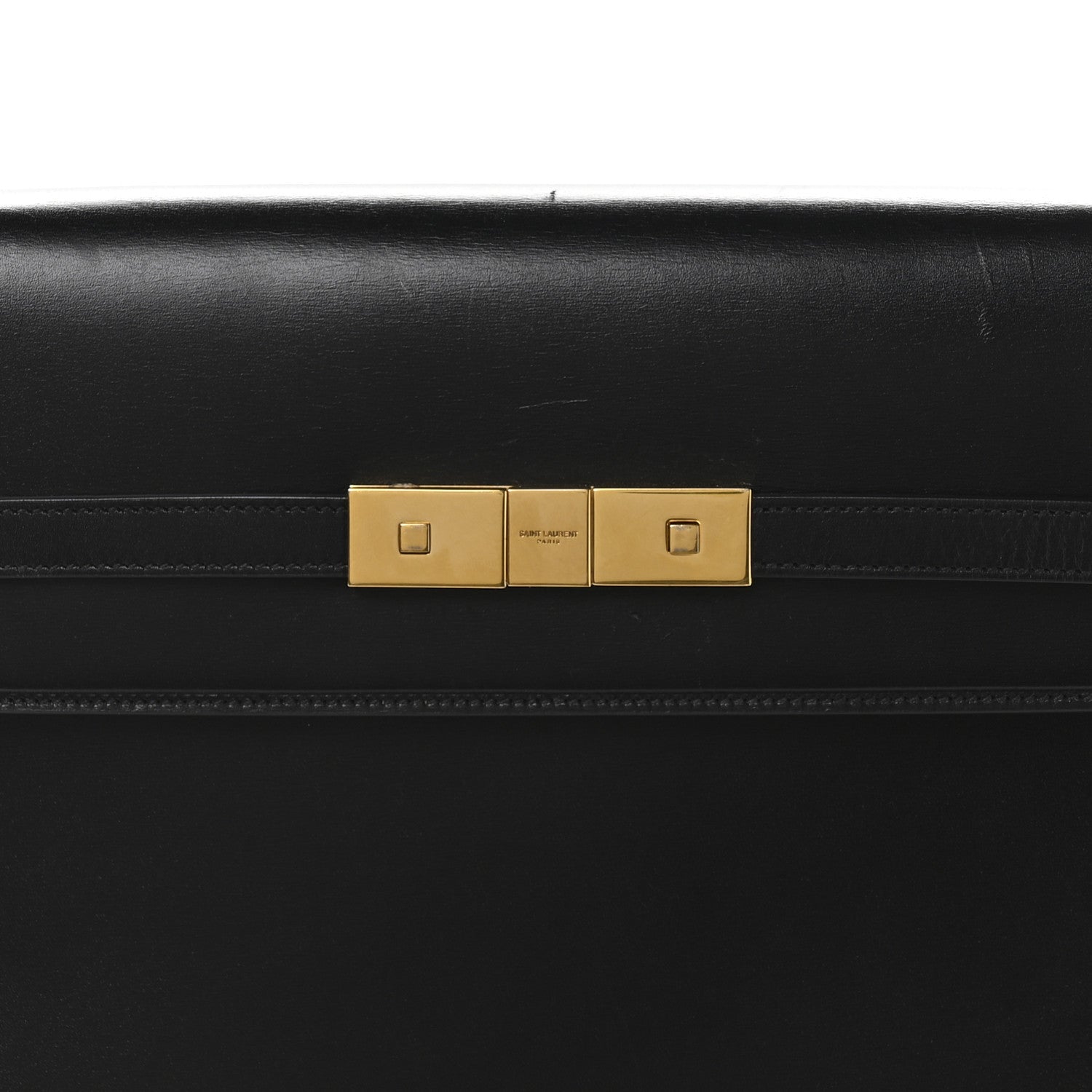 Saint Laurent Smooth Calfskin Manhattan Shoulder Bag Black 8 of 10