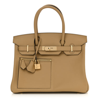 Hermes Swift Colormatic Uni Birkin 30 Poussiere 1 of 13