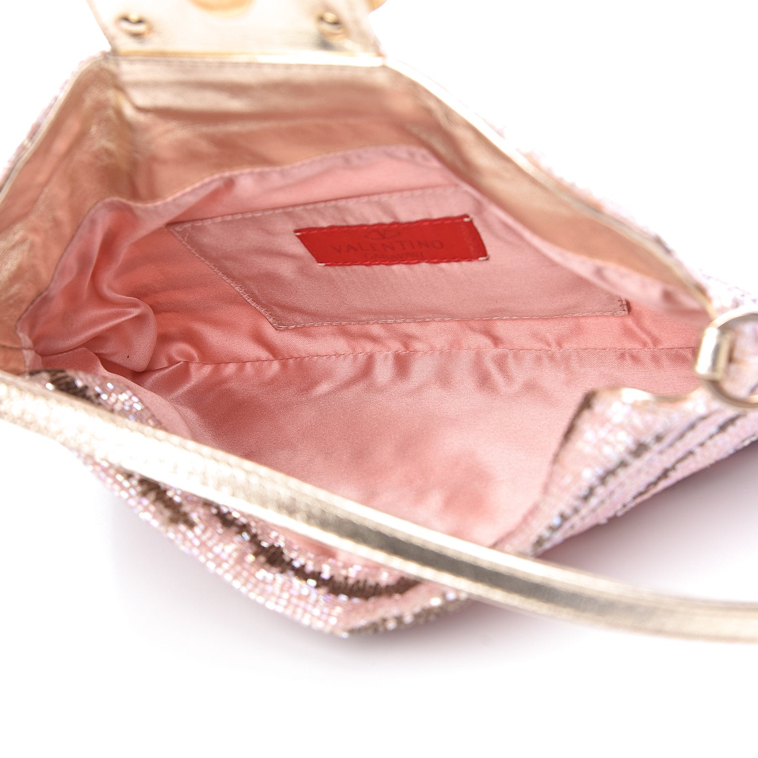 Valentino Garavani Sequin Shoulder Bag Pink 5 of 13