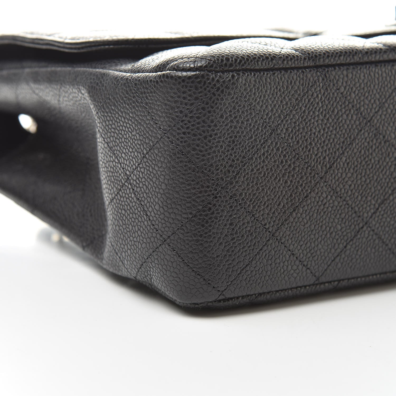 Chanel Caviar Quilted Jumbo Single Flap Black 9 of 11
