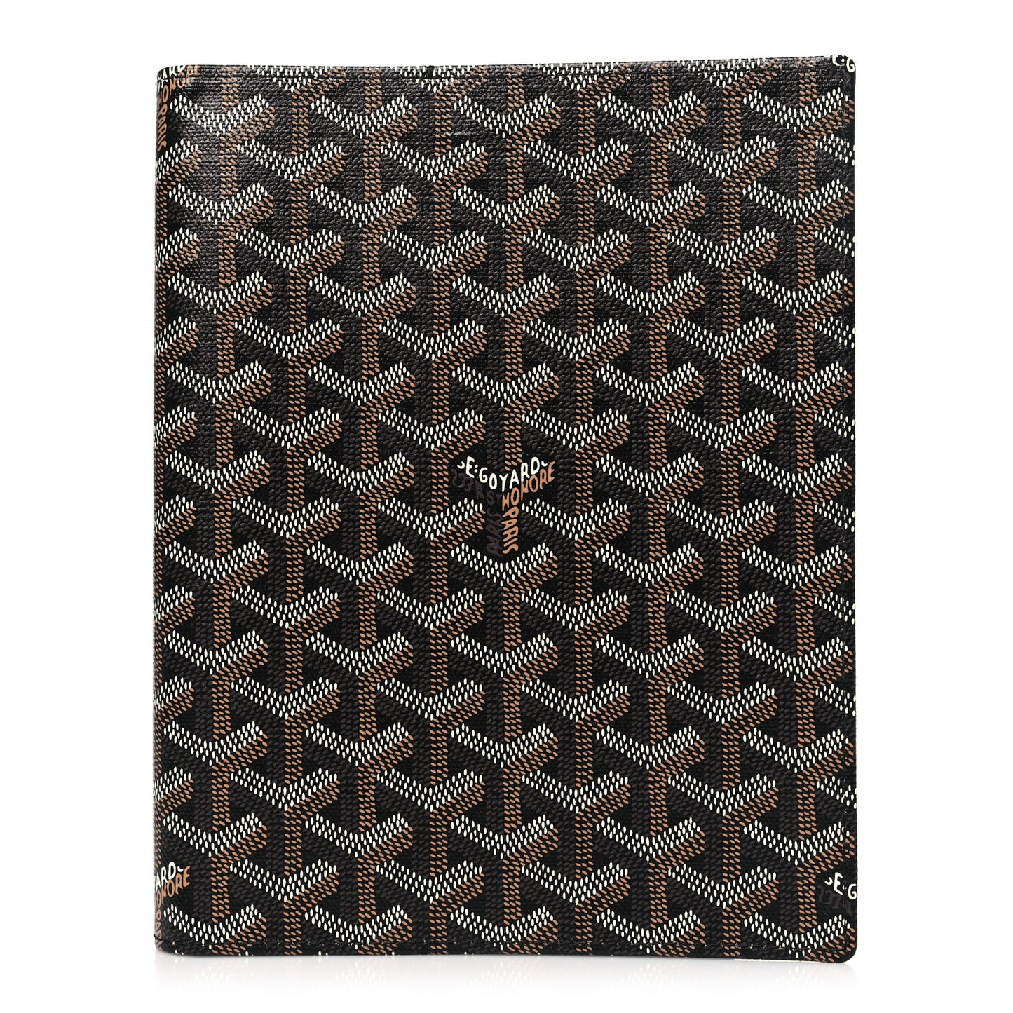Goyardine Agenda Cover Black Gold