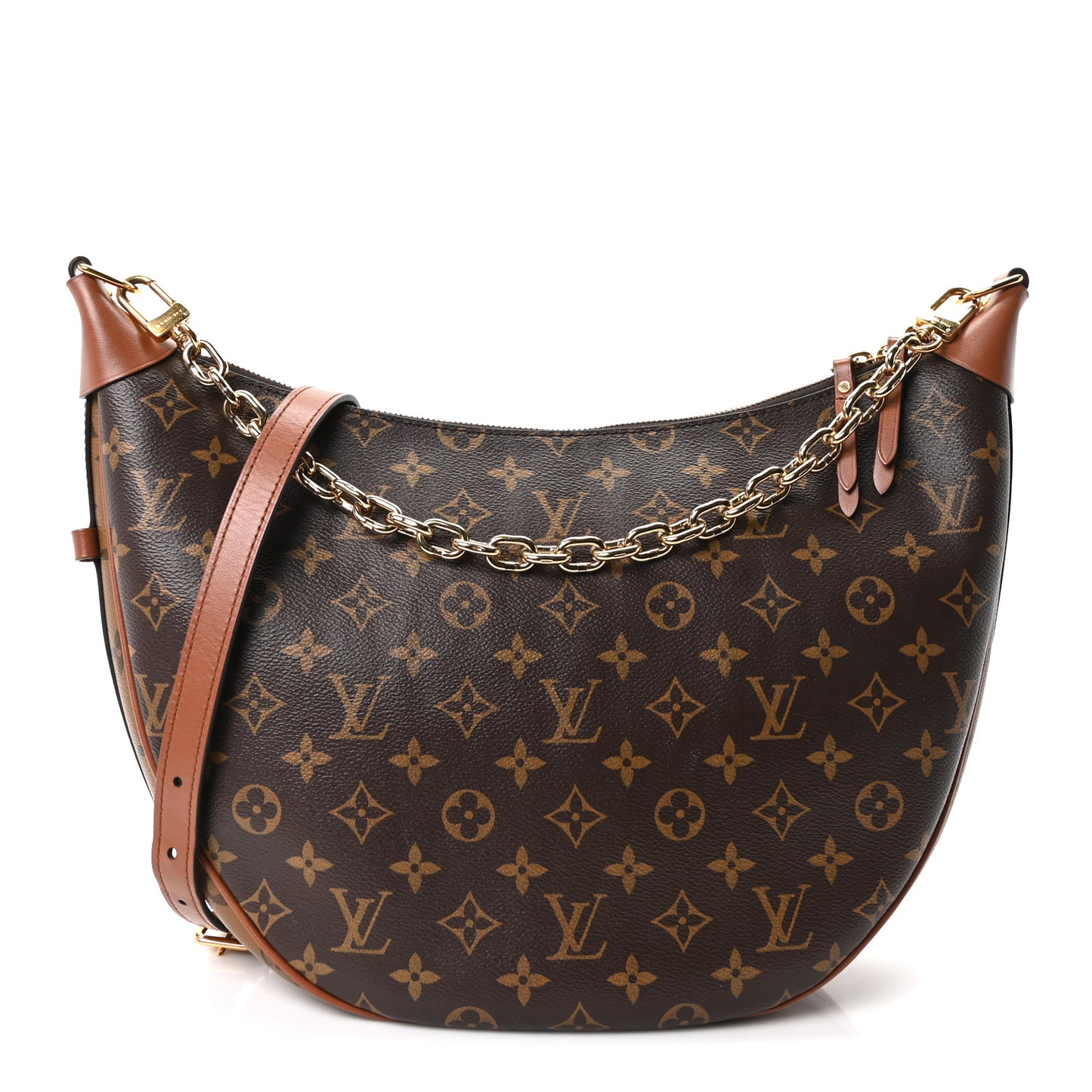Reverse Monogram Loop Hobo