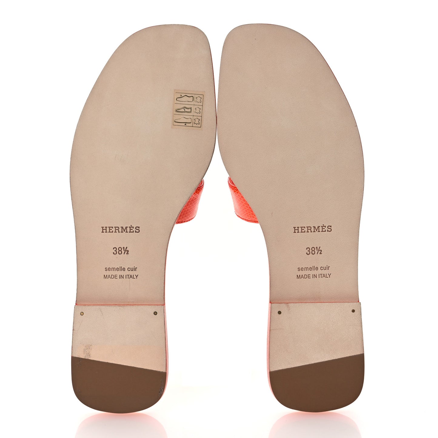 Lizard Oran Sandals 38.5 Orange Synthetique