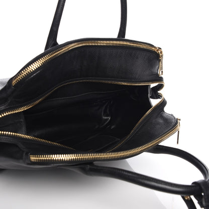 Prada Saffiano Cuir Top Handle Dome Tote Black 5 of 9