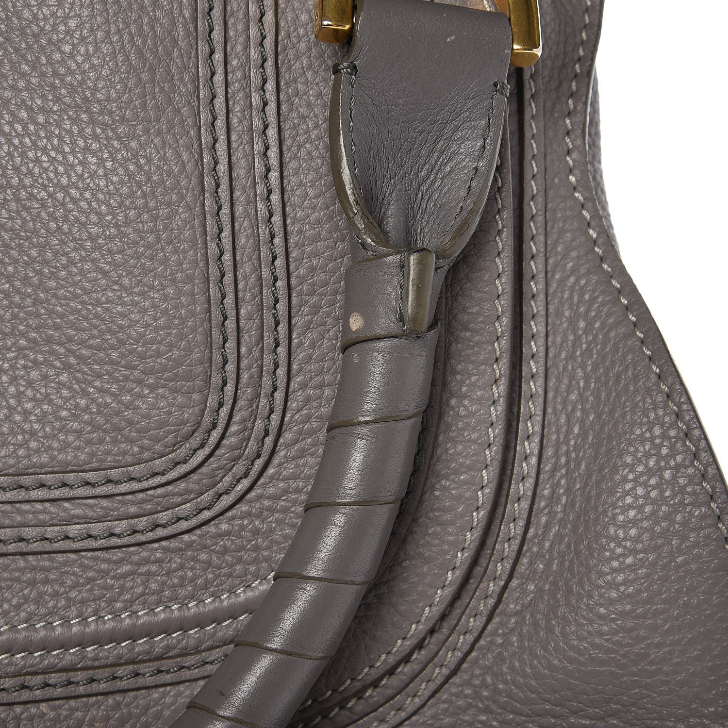 Chloe Calfskin Medium Marcie Satchel Cashmere Grey 10 of 13