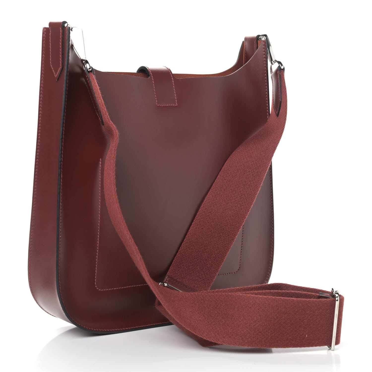 Hermes Vache Hunter Evelyne Sellier 29 PM Rouge H 2 of 4