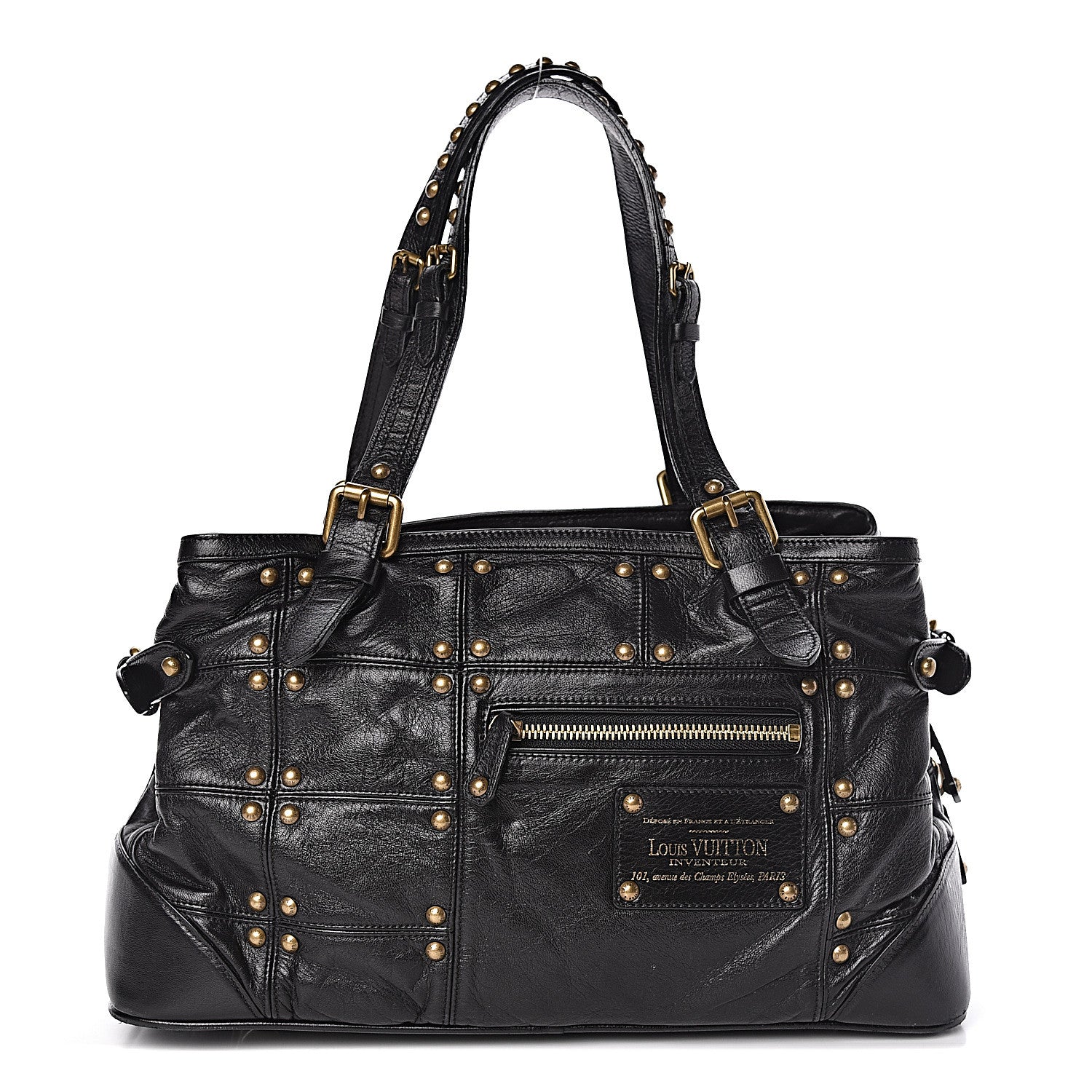 Louis Vuitton Lambskin Riveting Black 1 of 10