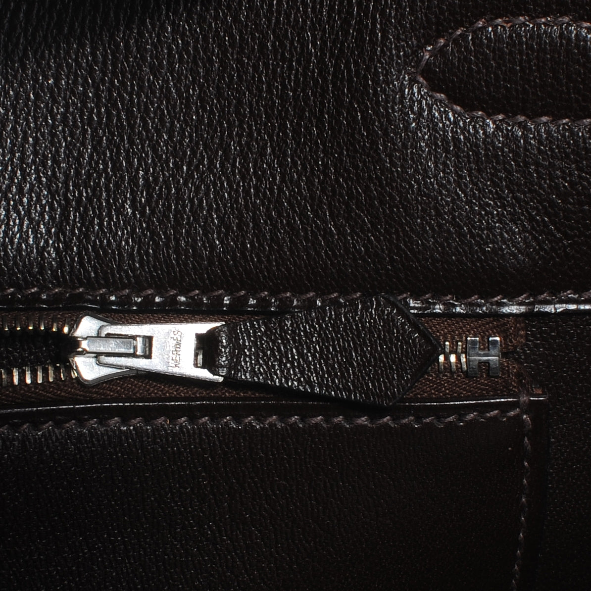 Hermes Matte Porosus Crocodile Birkin 35 Chocolate 9 of 9