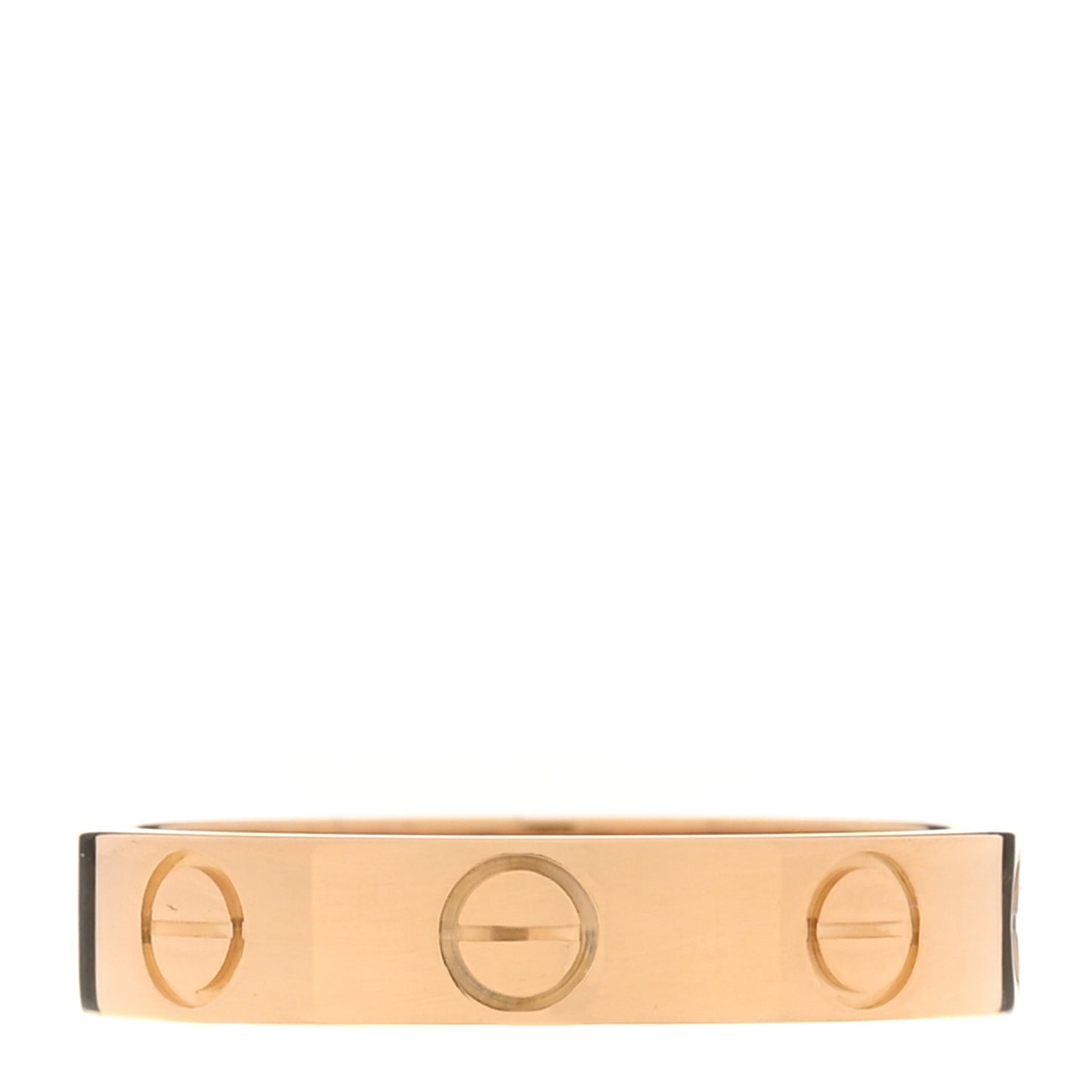 18K Yellow Gold 3.5mm LOVE Wedding Band Ring 49 4.75