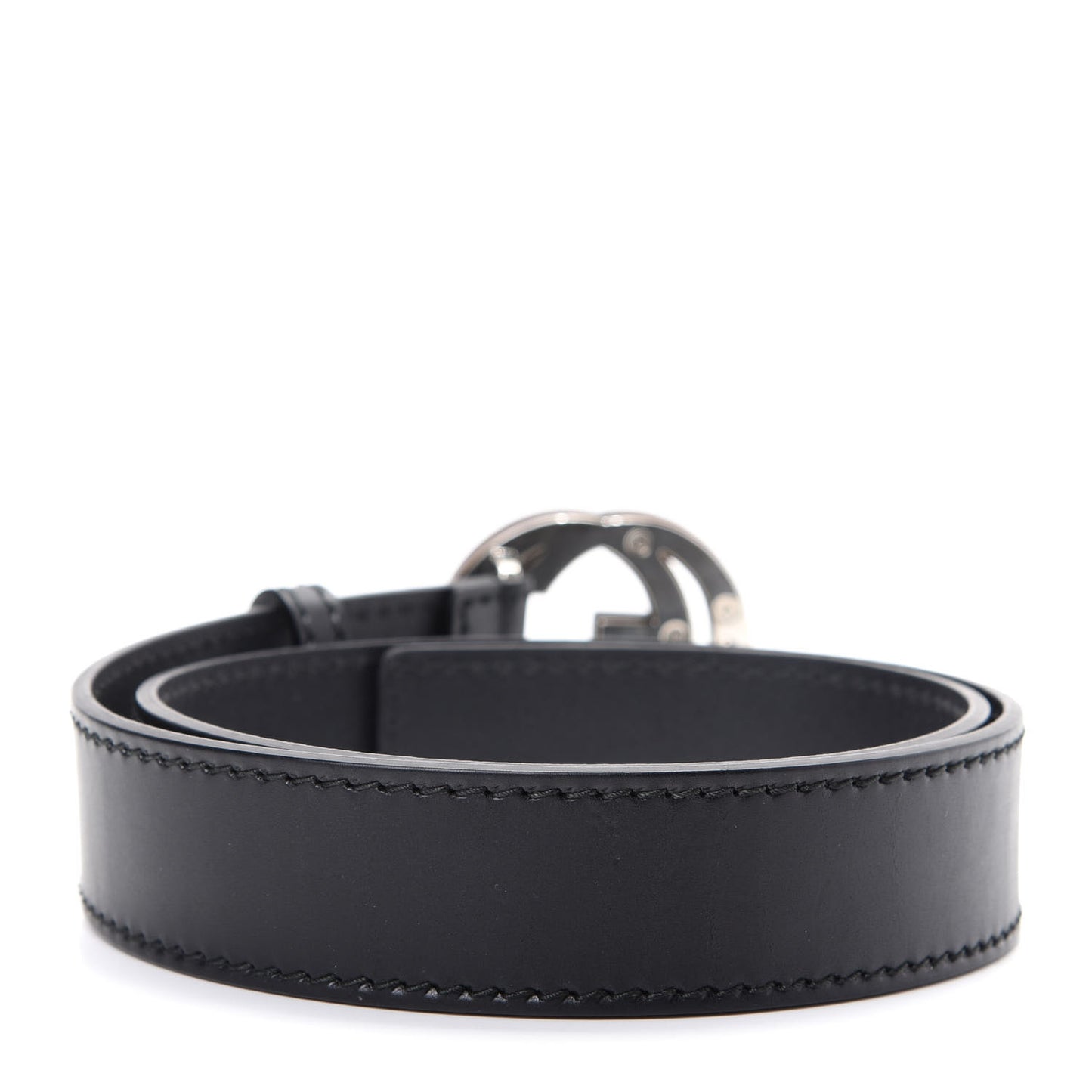 Leather Bamboo Interlocking G Belt 90 36 Black