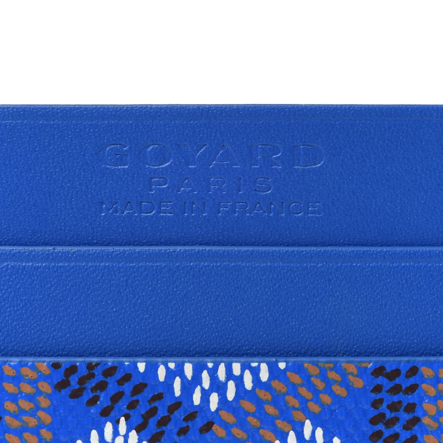 Goyardine Saint Sulpice Card Holder Sky Blue