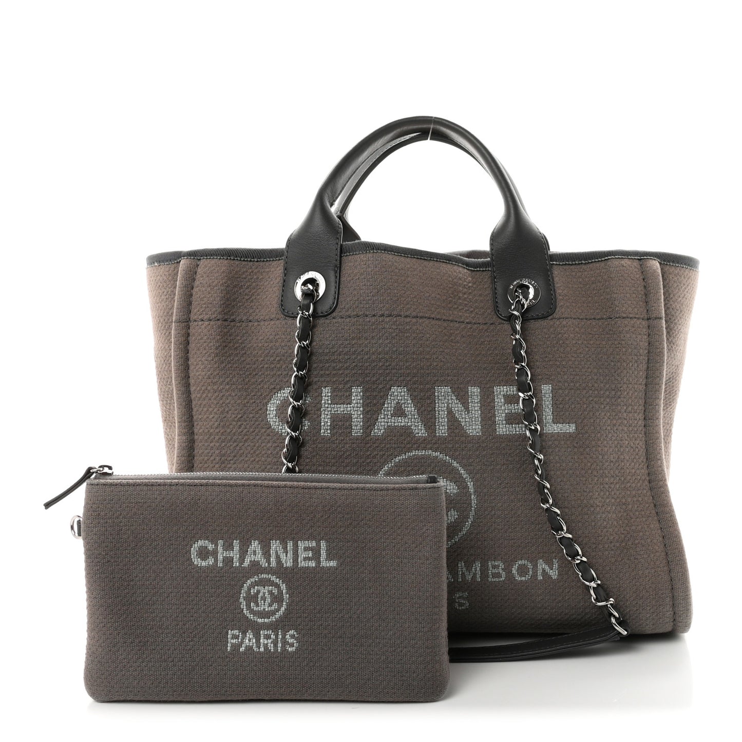 Mixed Fibers Small Deauville Tote Grey