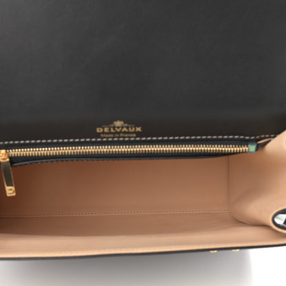 Delvaux Calfskin Stitch MM Tempete Satchel Black 5 of 10