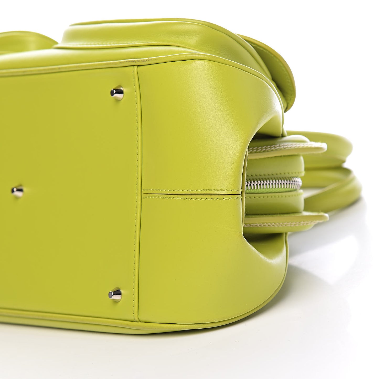 Calfskin Medium Detective Satchel Green