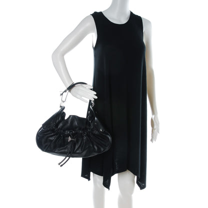 Burberry Calfskin Warrior Hobo Black 2 of 8