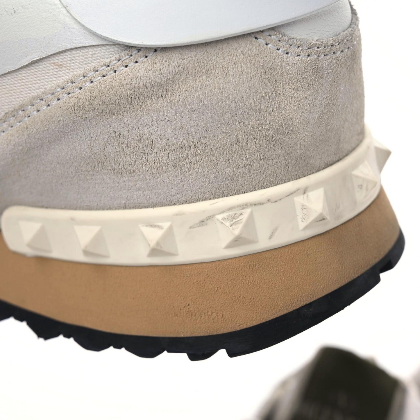 Fabric Suede L'Amour Mens Rockrunner Sneakers 41 White